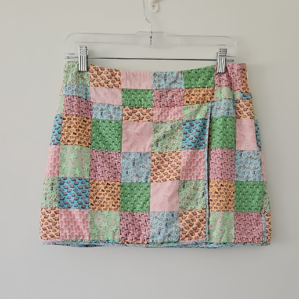 Vineyard Vines Patchwork Mini Wrap Skirt Preppy Size‎ 6